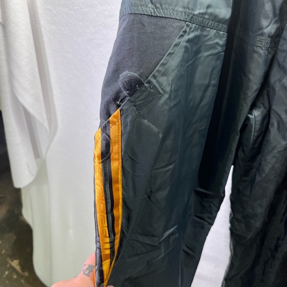 Adidas Vintage Y2K 3 stripe Track Pants Mens L zip legs Running Joggers 1994 - Picture 3 of 8